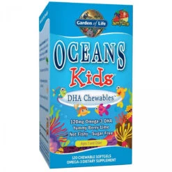 Garden Of Life Oceans Kids DHA Chewables, Berry Blast, 120 Ct