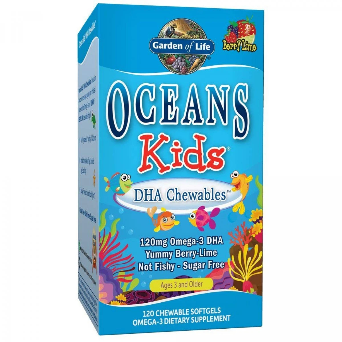 Garden Of Life Oceans Kids DHA Chewables, Berry Blast, 120 Ct 1 Garden Of Life Oceans Kids DHA Chewables, Berry Blast, 120 Ct