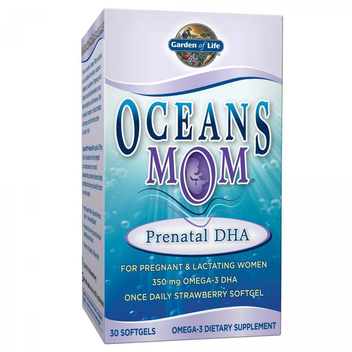 Garden Of Life Ultra Pure Prenatal EPA/DHA Omega 3 Fish Oil - Oceans 3 Oceans Mom Dietary Supplement With Antioxidants, 30 Softgels 1 Garden Of Life Ultra Pure Prenatal EPA/DHA Omega 3 Fish Oil - Oceans 3 Oceans Mom Dietary Supplement With Antioxidants, 30 Softgels