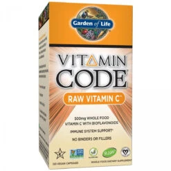 Garden Of Life Vitamin C - Vitamin Code Raw C Vitamin Whole Food Supplement, Vegan, 120 Capsules
