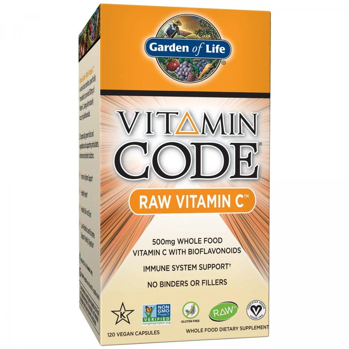 Garden Of Life Vitamin C - Vitamin Code Raw C Vitamin Whole Food Supplement, Vegan, 120 Capsules 1 Garden Of Life Vitamin C - Vitamin Code Raw C Vitamin Whole Food Supplement, Vegan, 120 Capsules