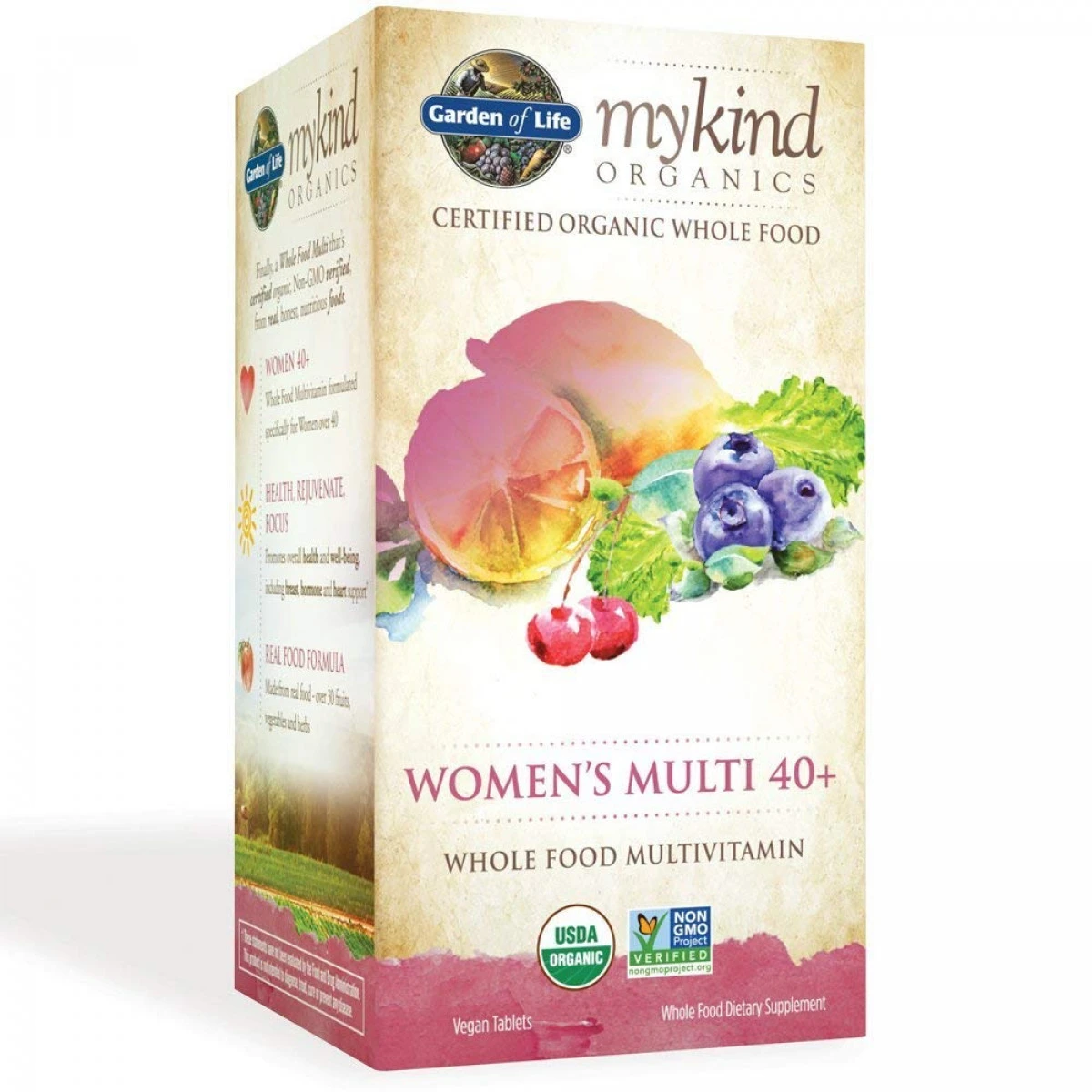 Garden Of Life Multivitamin For Women - Mykind Organic Women's 40+ Whole Food Vitamin Supplement, Vegan, 120 Tablets 1 Garden Of Life Multivitamin For Women - Mykind Organic Women's 40+ Whole Food Vitamin Supplement, Vegan, 120 Tablets
