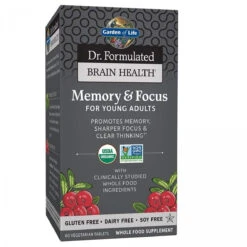 Garden Of Life Dr. Formulated Organic Brain Health Memory And Focus For Teens And Young Aduls 60 Tablets
