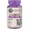 Garden Of Life Mykind Organics Elderberry Immune Gummy - 120 Real Fruit Gummies For Kids And Adults - Echinacea, Zinc And Vitamin C, No Added Sugar - Organic Non-GMO Vegan And Gluten Free Herbal Supplement
