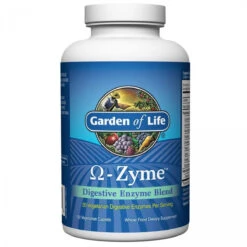 Garden Of Life Vegetarian Digestive Supplement - Omega Zyme Enzyme Blend For Digestion, Bloating, Gas, And IBS, 180 Caplets