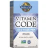 Garden Of Life Multivitamin For Men - Vitamin Code 50 And Wiser Men's Raw Whole Food Vitamin Supplement With Probiotics, Vegetarian, 240 Capsules
